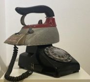 TELEPHONE UNTITLED ( SCULPTURE WORK 2000 BY CLAYTON OREHEK )